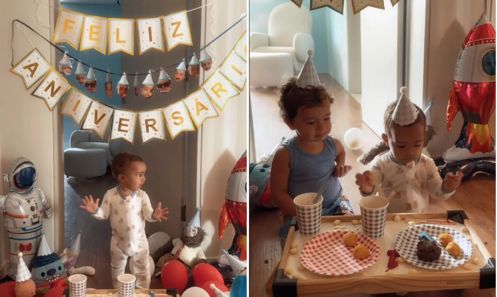 Ary Mirelle prepara festa de 1 ano para Joaquim ao lado de João Gomes