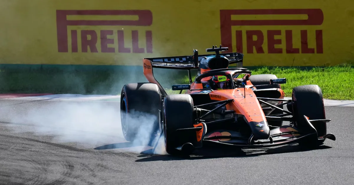 Piastri cai para sexto no grid de Monza após incidente com Lawson