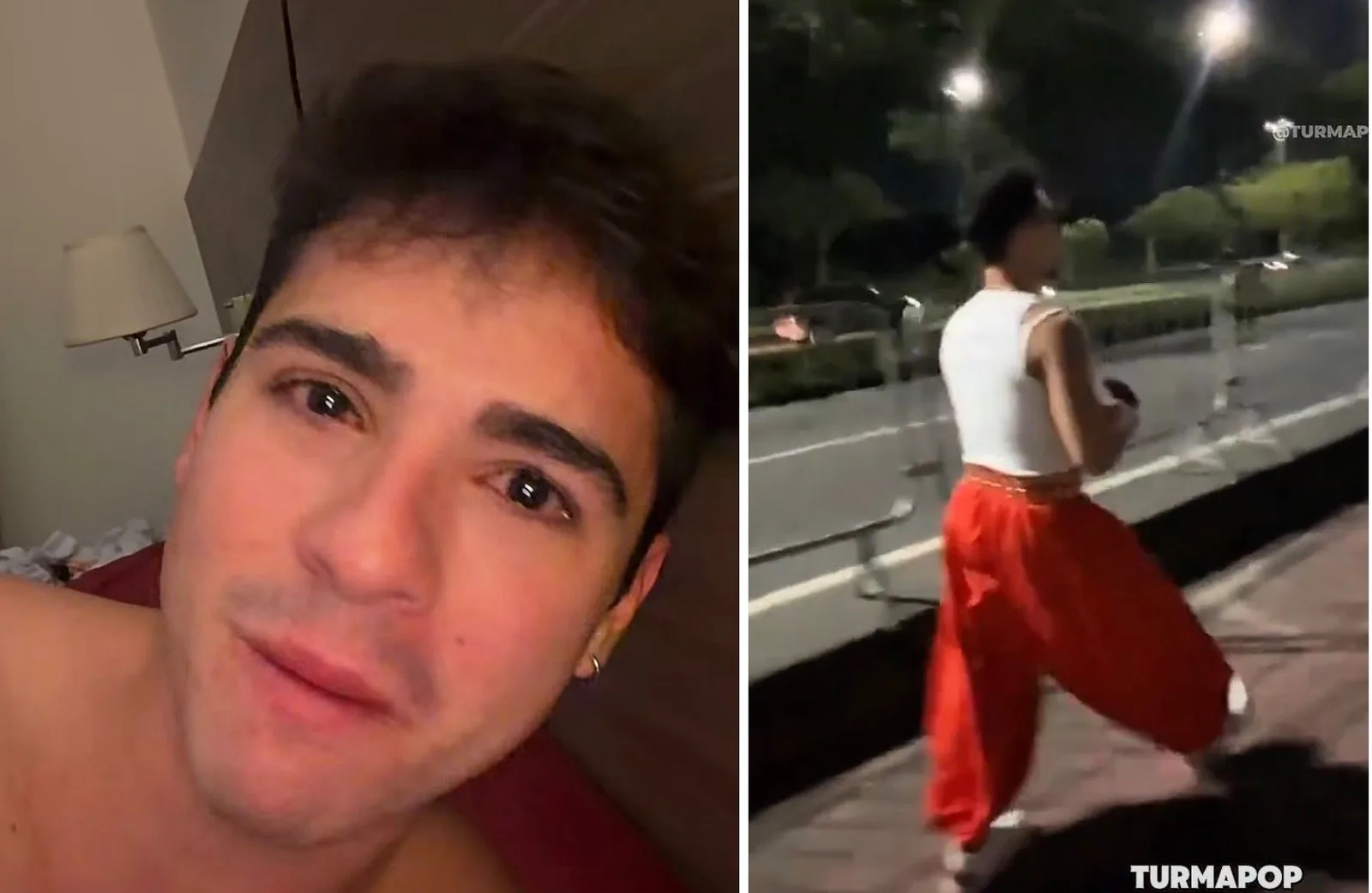 João Victor Gonçalves chora após piadas durante chegada ao Rock in Rio