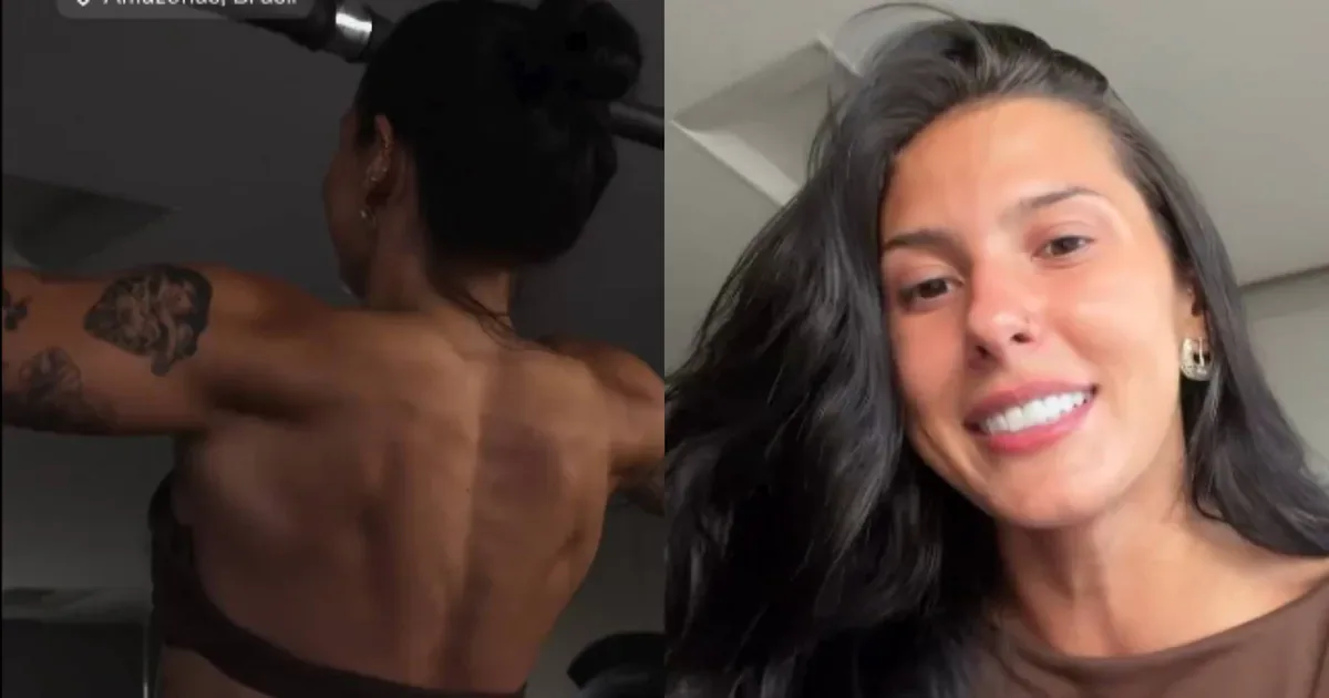 Ana Castela nega anabolizantes após mostrar costas musculosas em treino