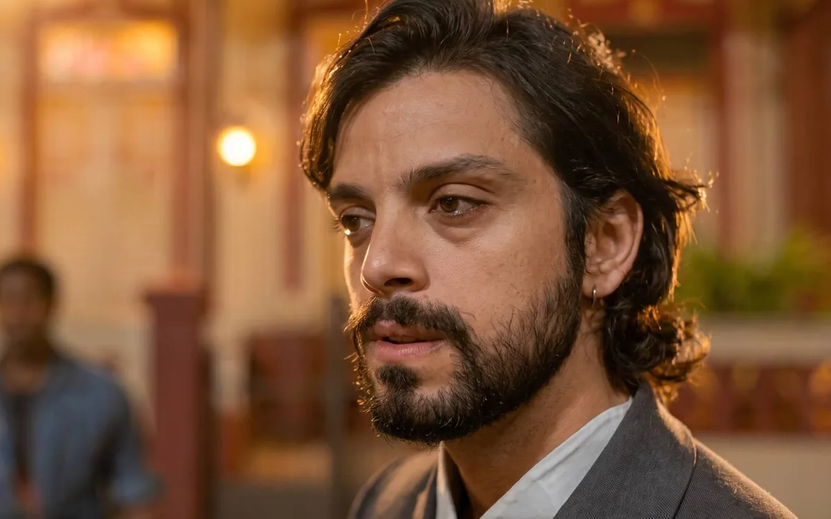 Tonho impede Omar de matar Jendal em A Nobreza do Amor