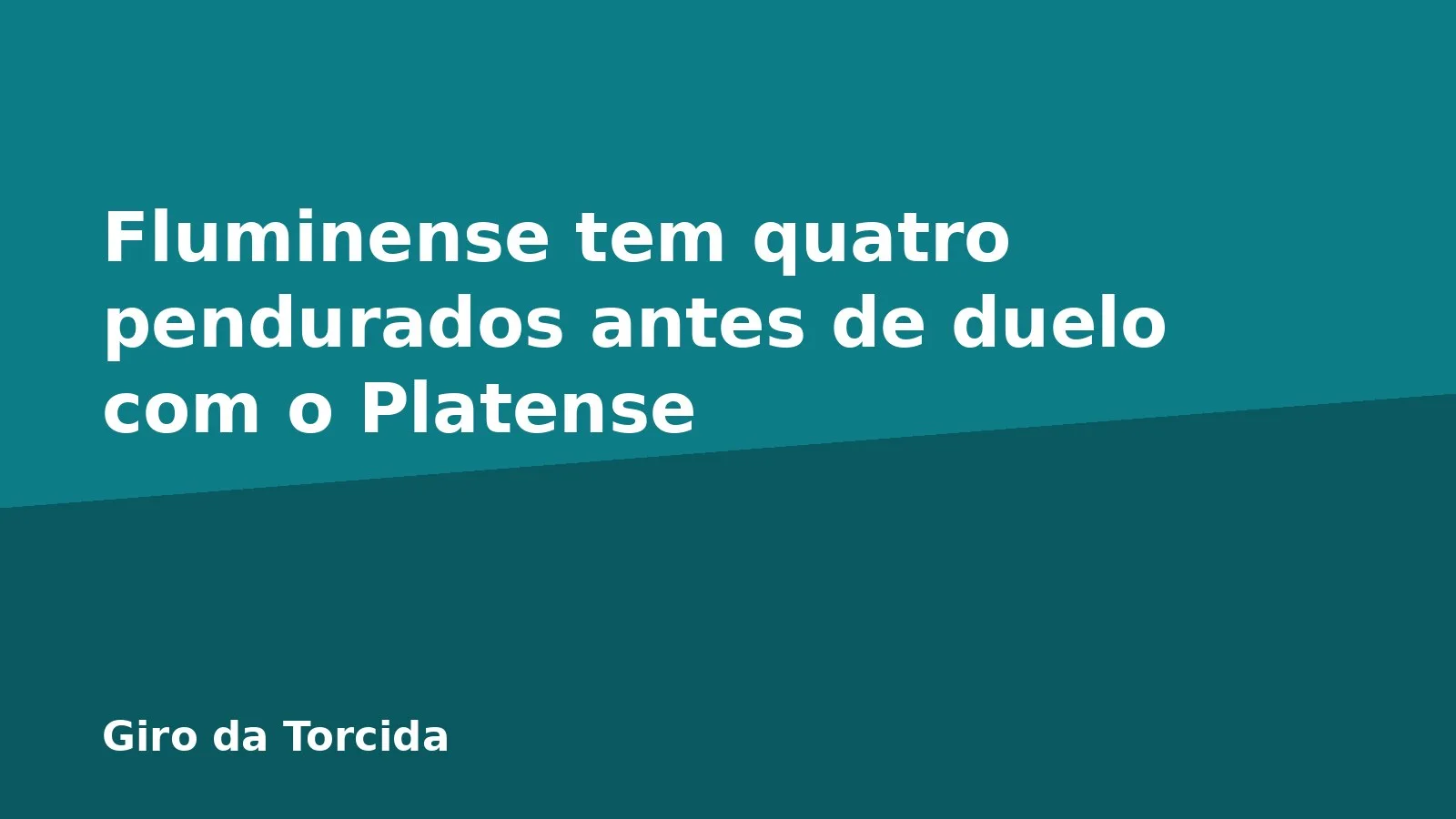 Fluminense tem quatro pendurados antes de duelo com o Platense