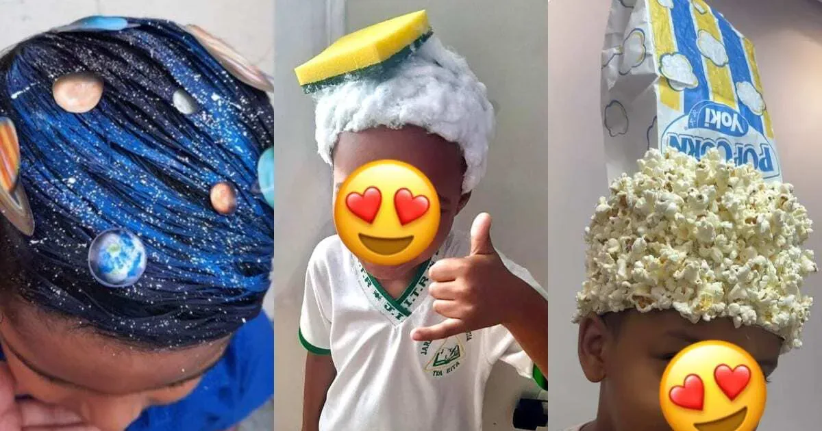 30 ideias de cabelo maluco para meninos com itens de casa