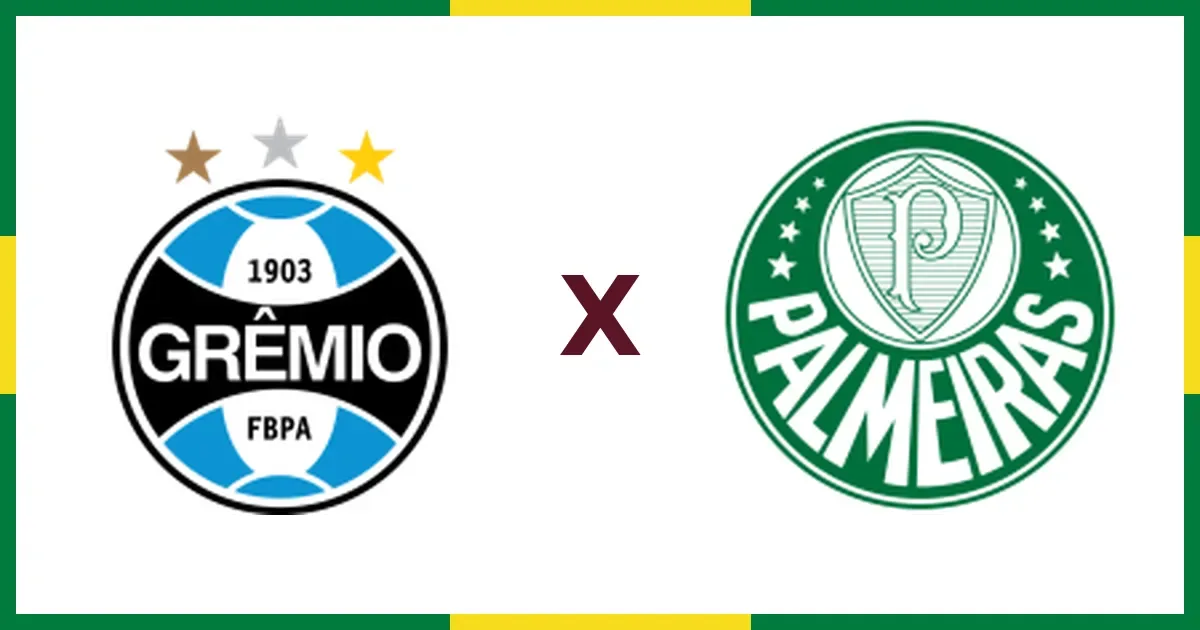Grêmio recebe o Palmeiras pelo Brasileirão; saiba onde assistir e veja as escalações