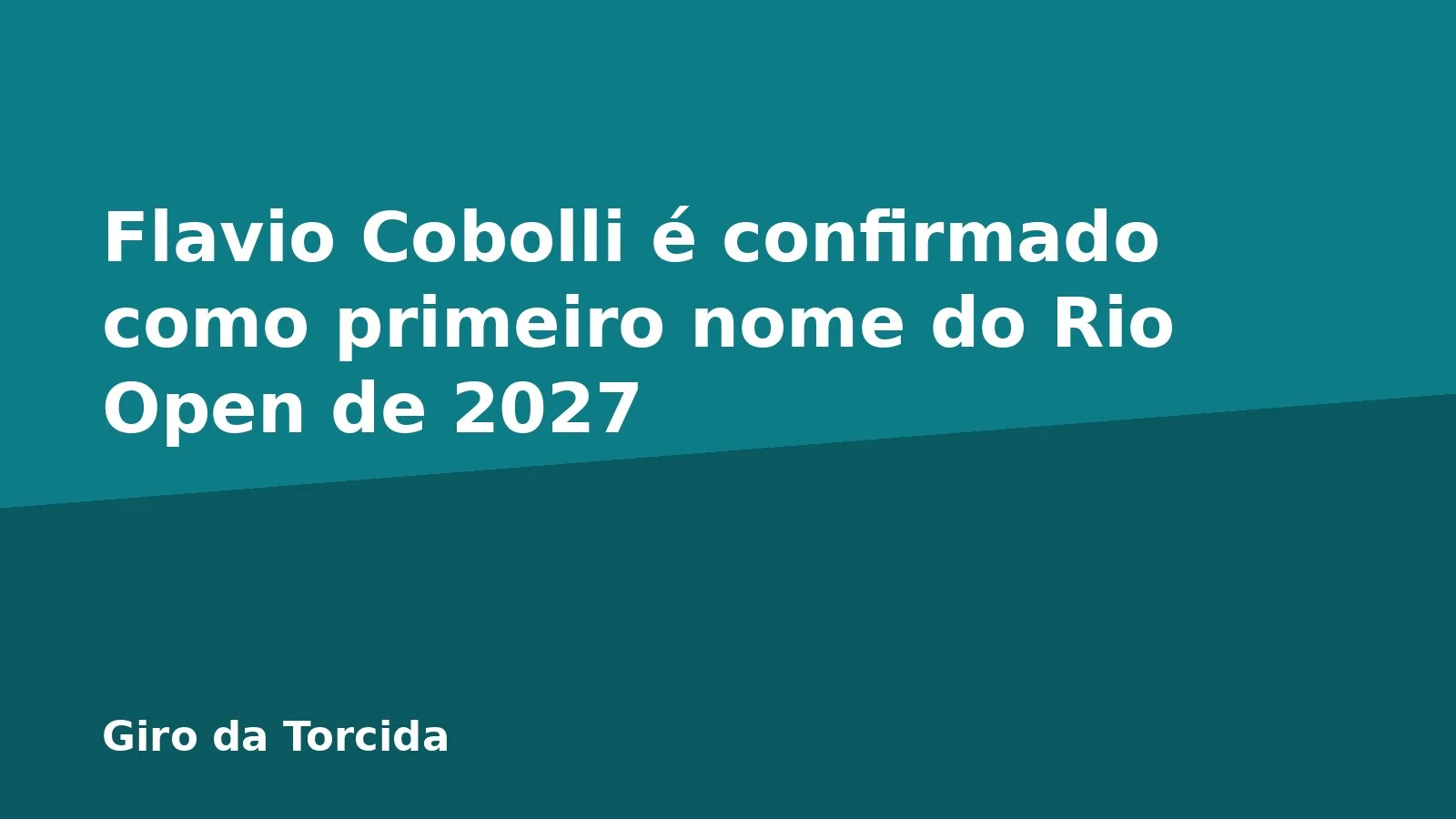 Flavio Cobolli é confirmado como primeiro nome do Rio Open de 2027