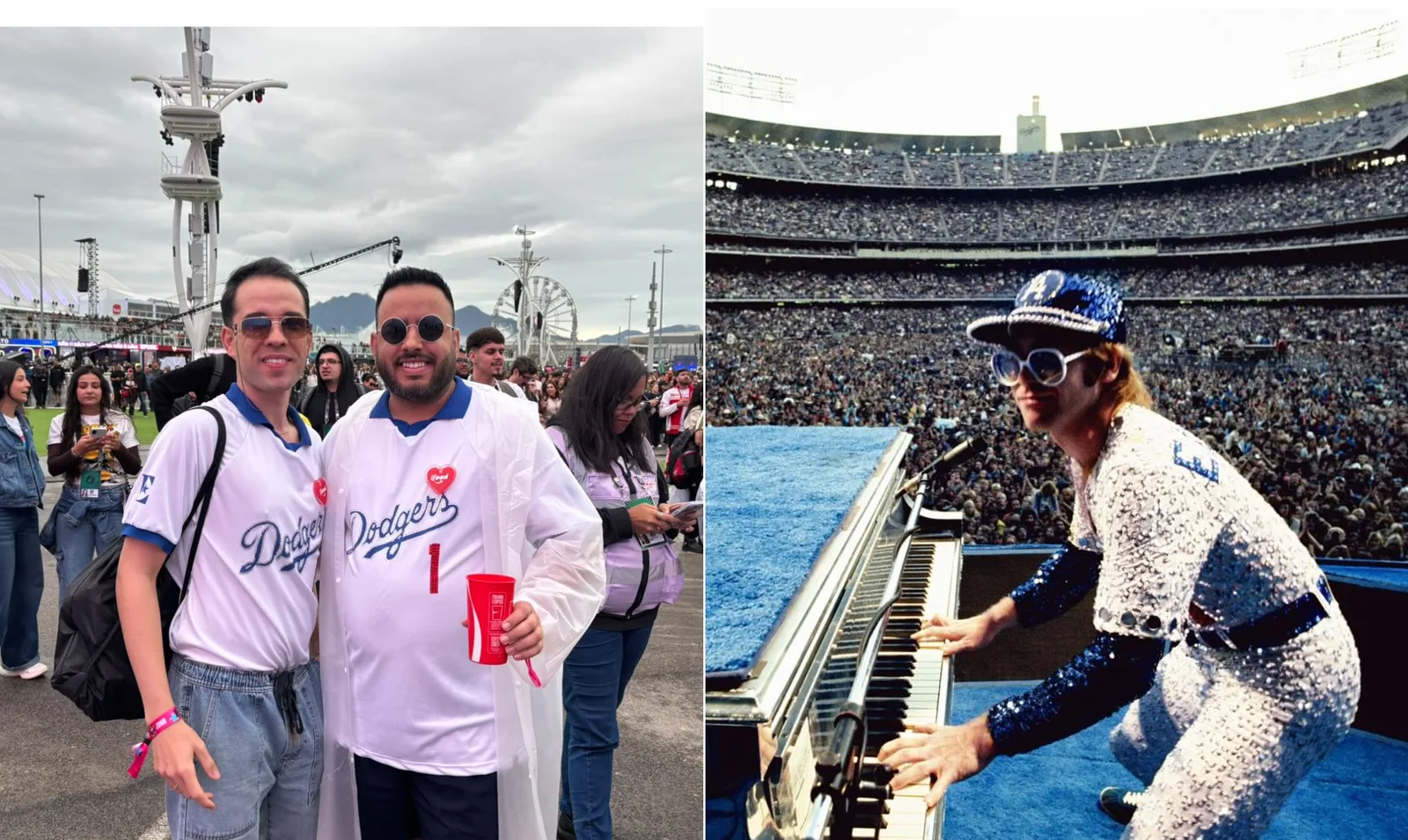 Uniforme dos Dodgers vira figurino favorito dos fãs de Elton John no Rock in Rio