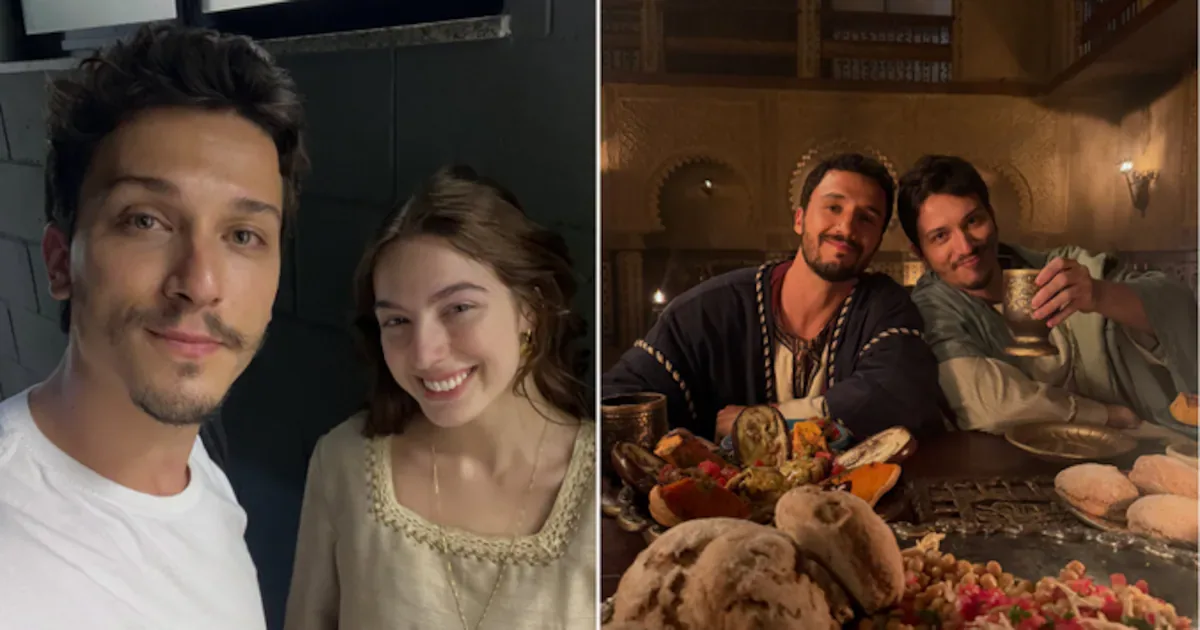 Ator de Miqueias mostra bastidores de Amor em Ruínas ao lado do elenco