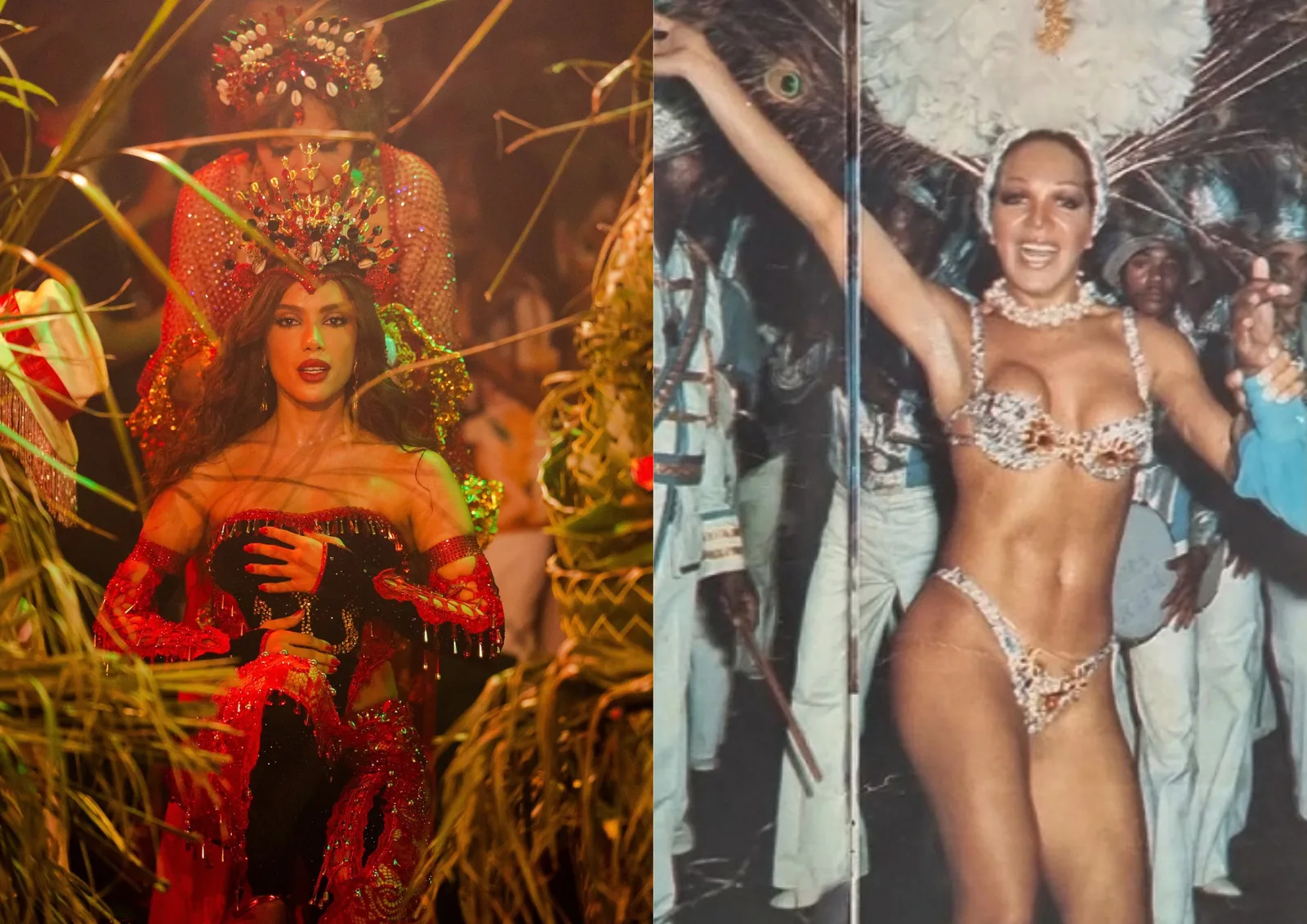 Eloína dos Leopardos, pioneira entre rainhas de bateria, coroa Anitta na Grande Rio