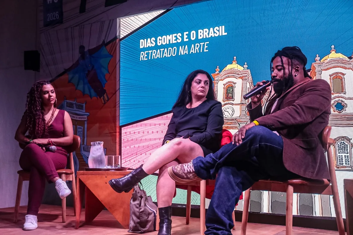 Debate sobre Dias Gomes reúne Patrícia Pinho e Rodrigo França em evento literário