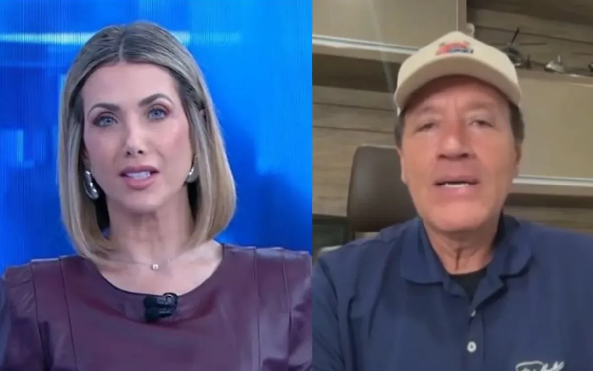 Comandante Hamilton corrige Erica Reis durante o SBT Cidades