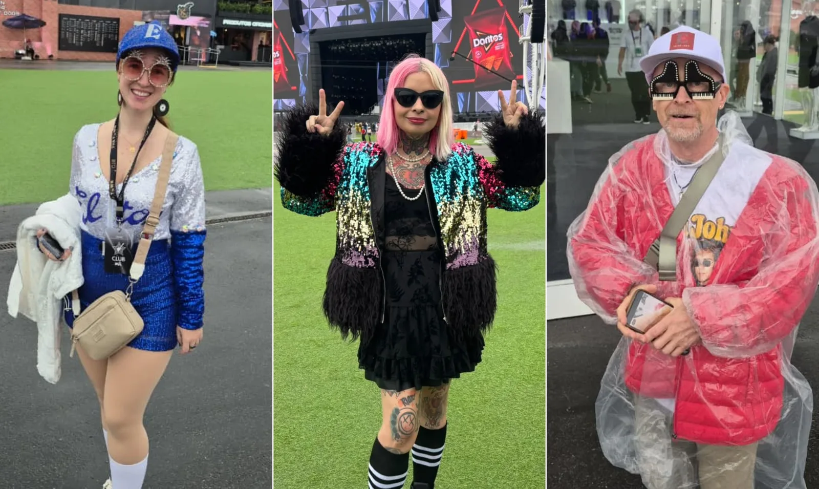 Fãs usam brilho, estrelas e referências a Elton John no Rock in Rio