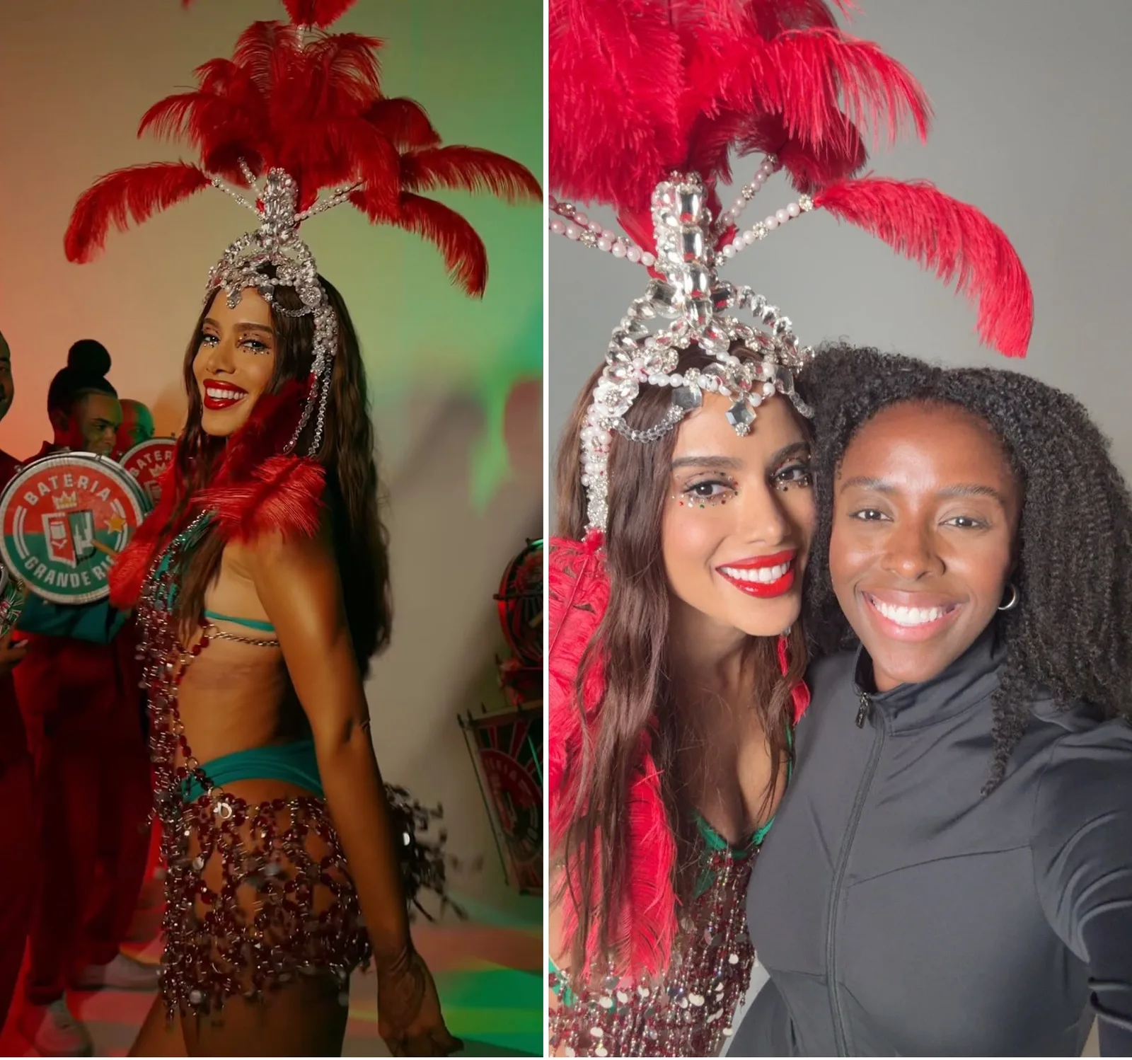 Anitta recebe aulas de samba antes de estreia como rainha da Grande Rio