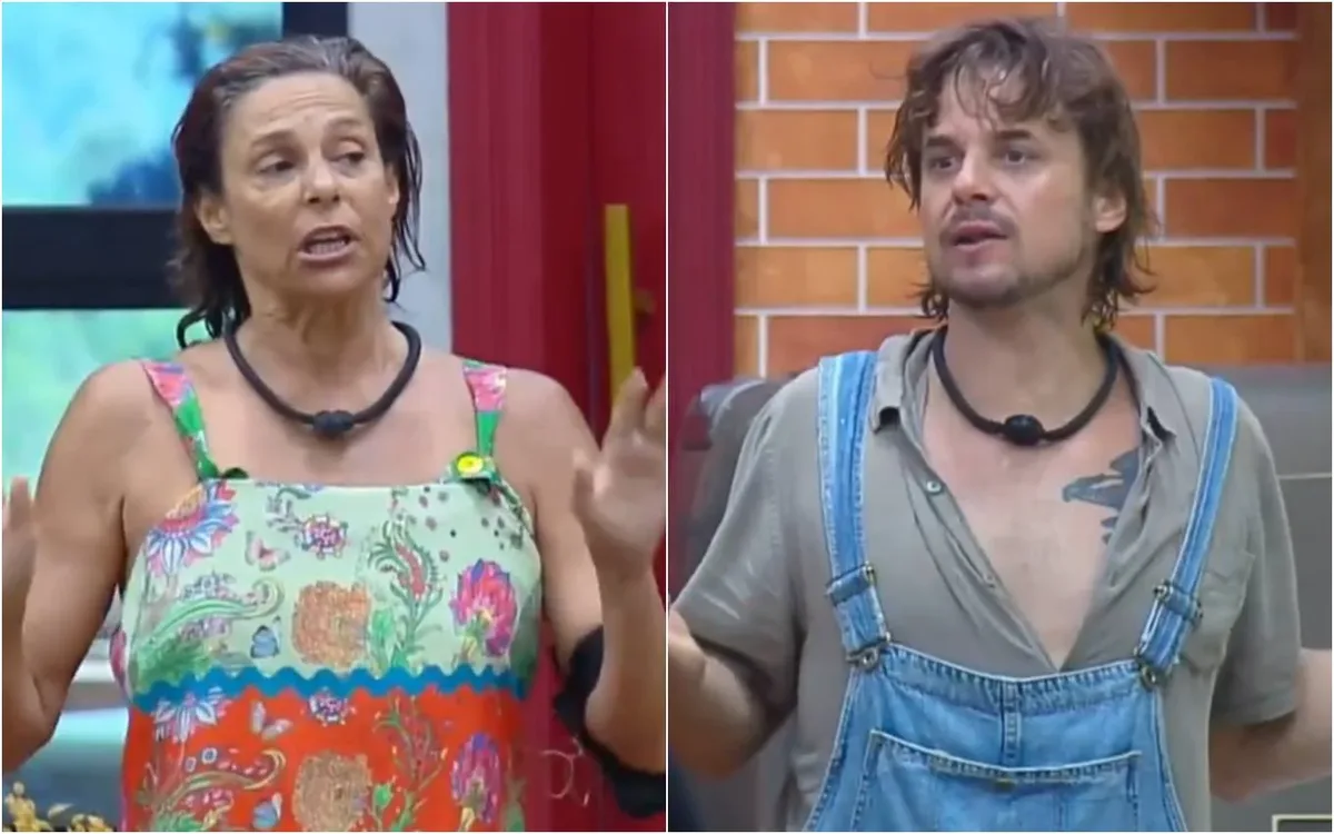 Giovanna Gold e Daniel Erthal discutem após cantoria no banheiro de A Fazenda 18