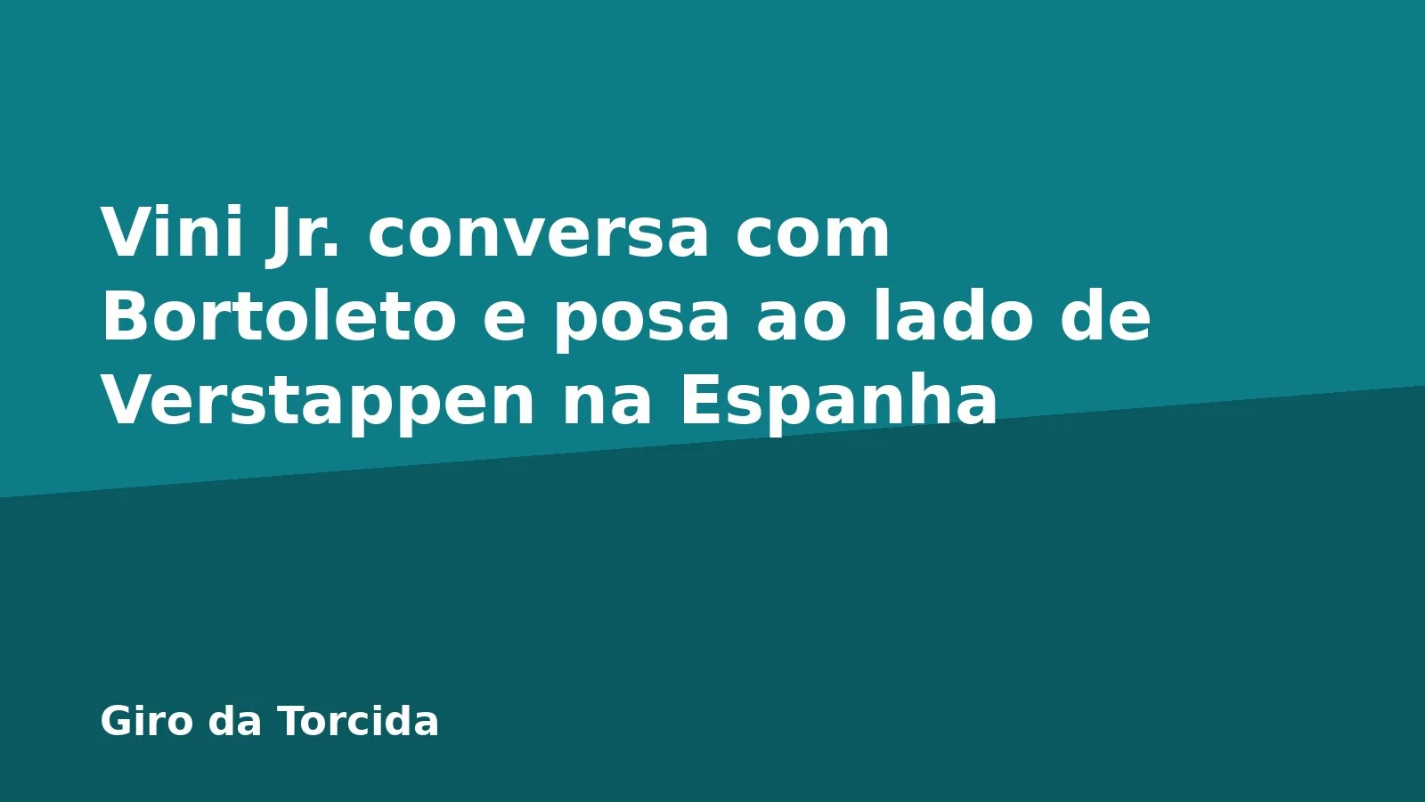 Vini Jr. conversa com Bortoleto e posa ao lado de Verstappen na Espanha
