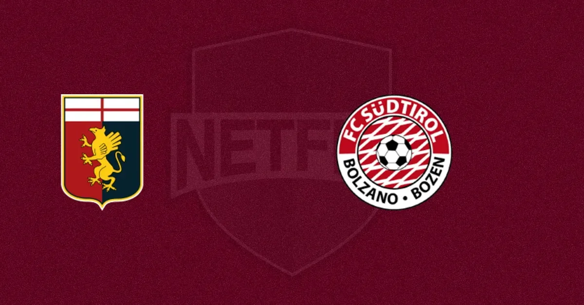 Invicto, Südtirol tenta surpreender o Genoa na Copa Itália