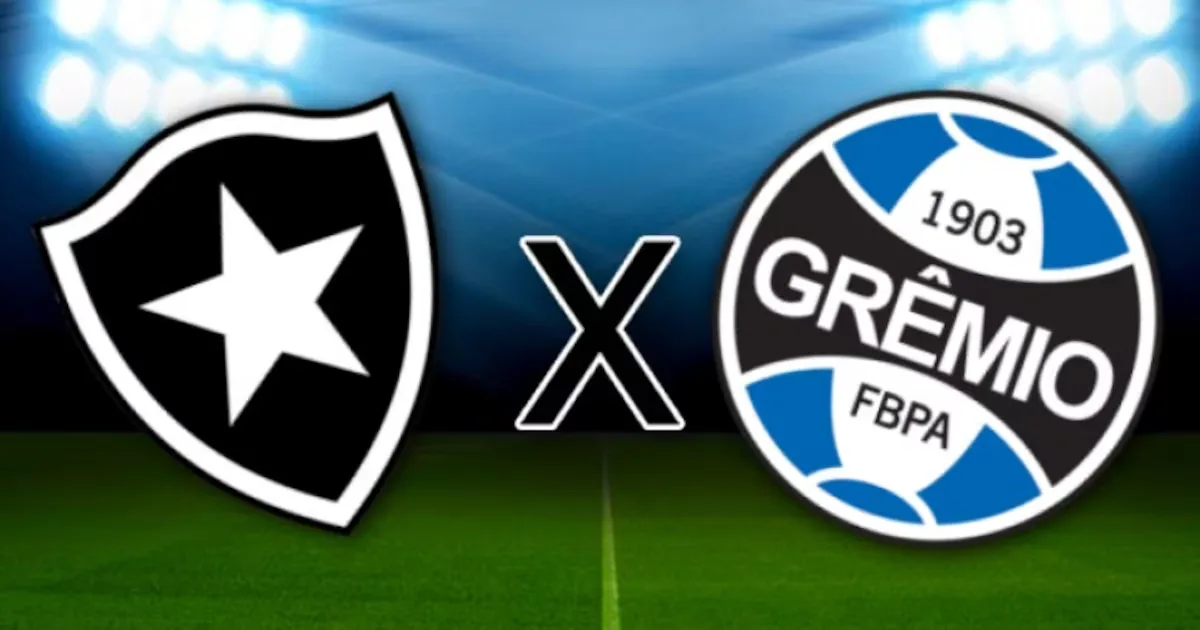 Grêmio tenta sair perto da zona contra Botafogo; confira escalações e transmissão