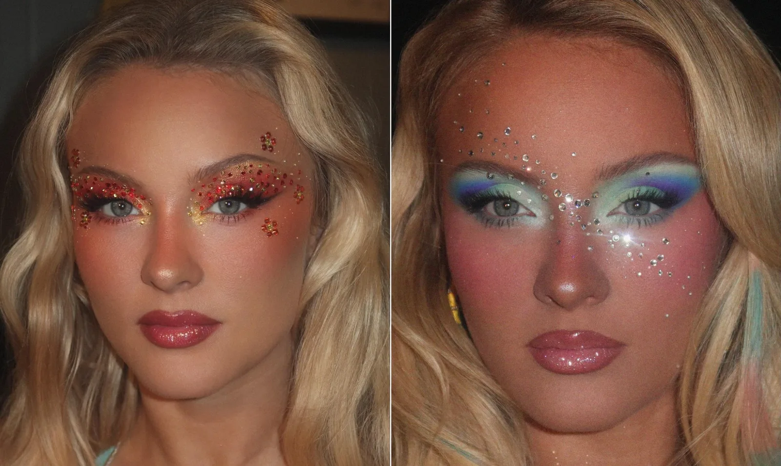 Zara Larsson aposta em cores fortes e esfumados nas maquiagens do Rock in Rio