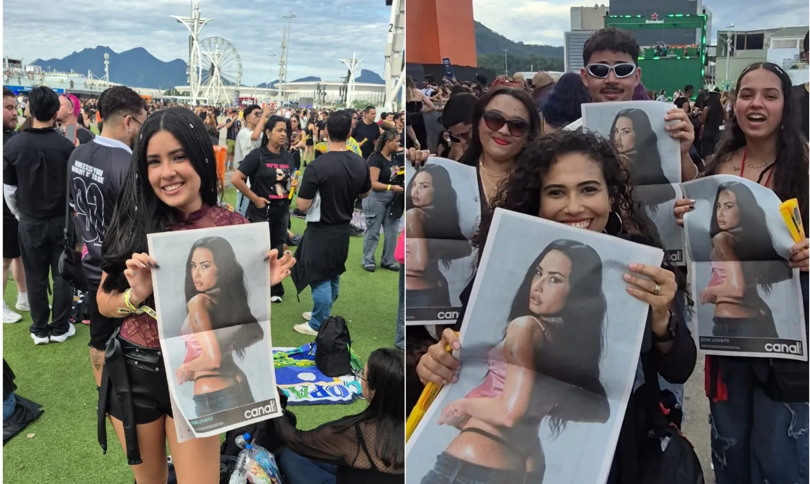 Fãs chegam cedo para acompanhar Demi Lovato no Rock in Rio