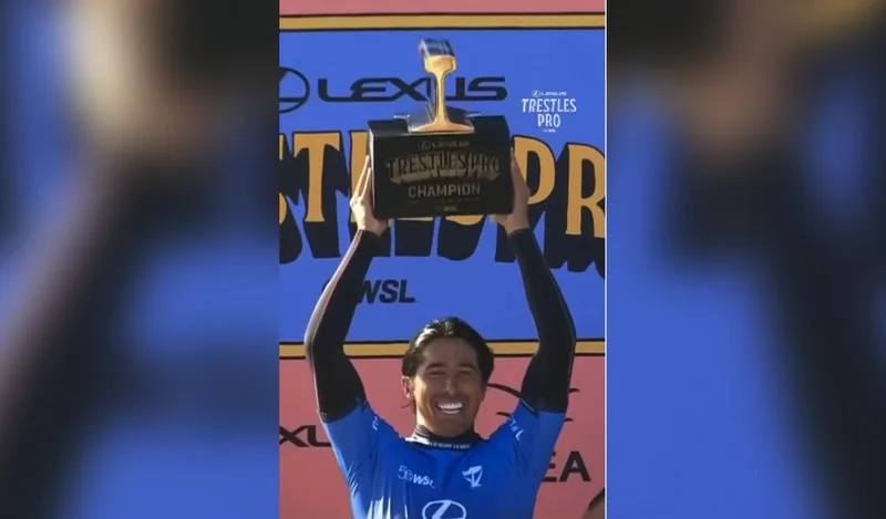 Miguel Pupo vence em Trestles e sobe para o quarto lugar da WSL