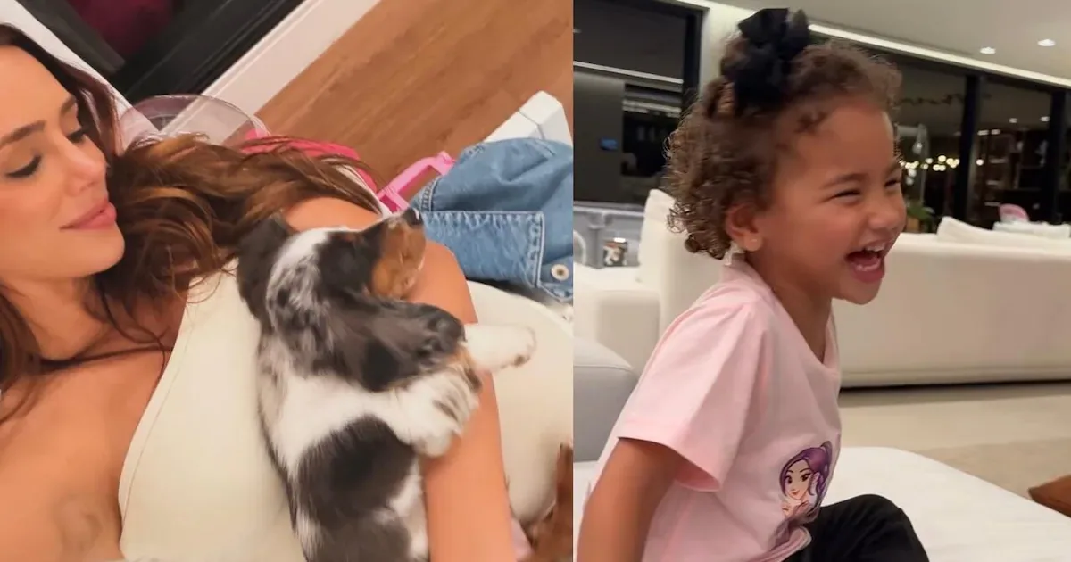 Filha de Neymar e Bruna Biancardi escolhe nome de novo cachorro