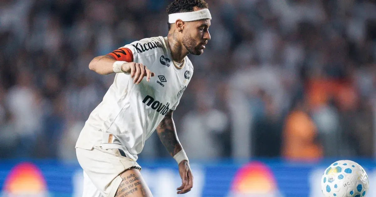 Neymar desfalca o Santos por até dois meses após lesão na coxa