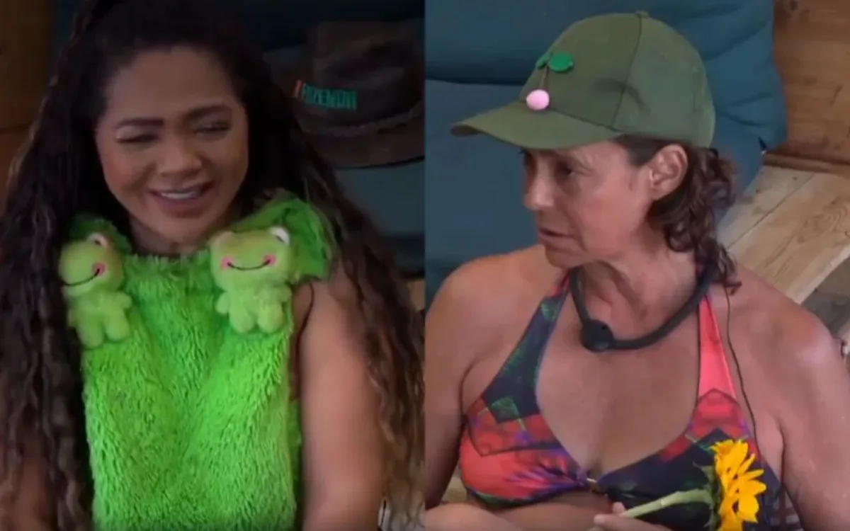 Darlin e Giovanna deixam brigas de lado durante conversa em A Fazenda 18