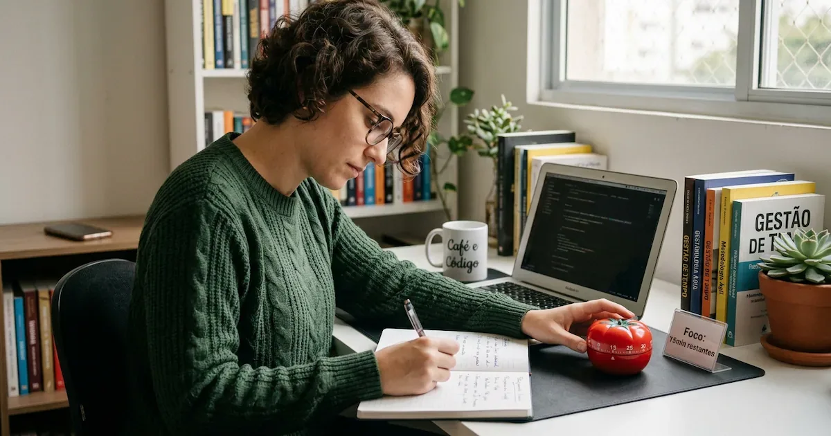 Técnica Pomodoro organiza o foco com ciclos de trabalho e pausa