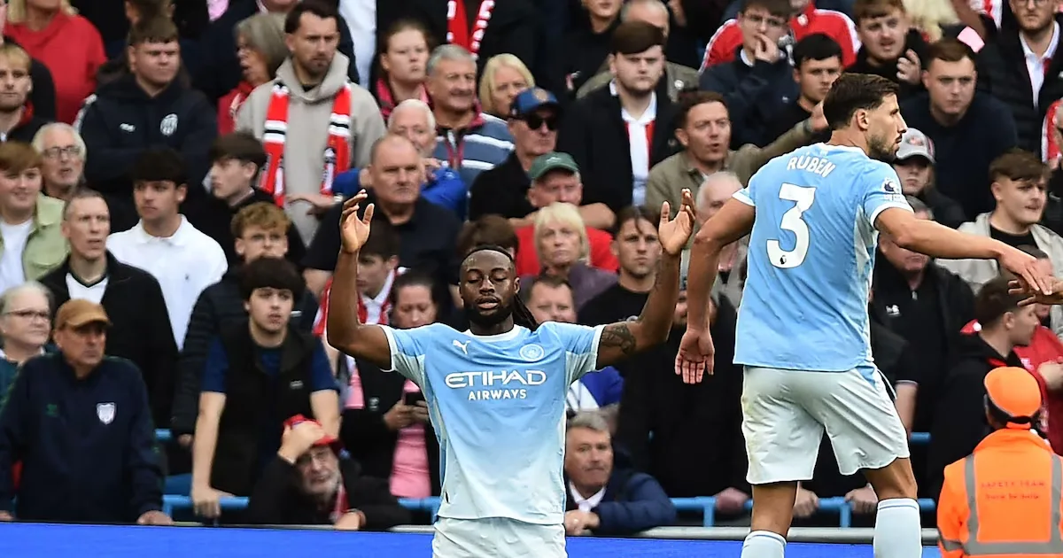 Semenyo participa de quatro gols, e City supera Sunderland em partida de oito gols