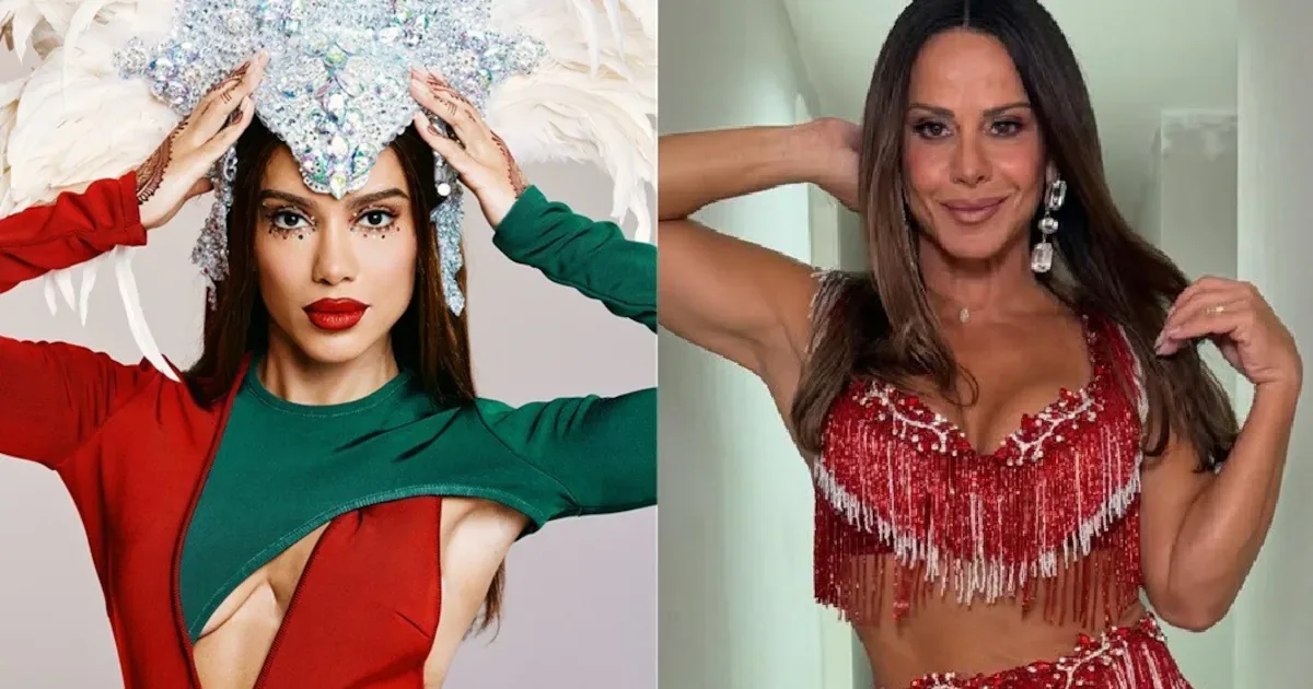 Anitta escolhe Viviane Araújo para coroação como rainha de bateria da Grande Rio