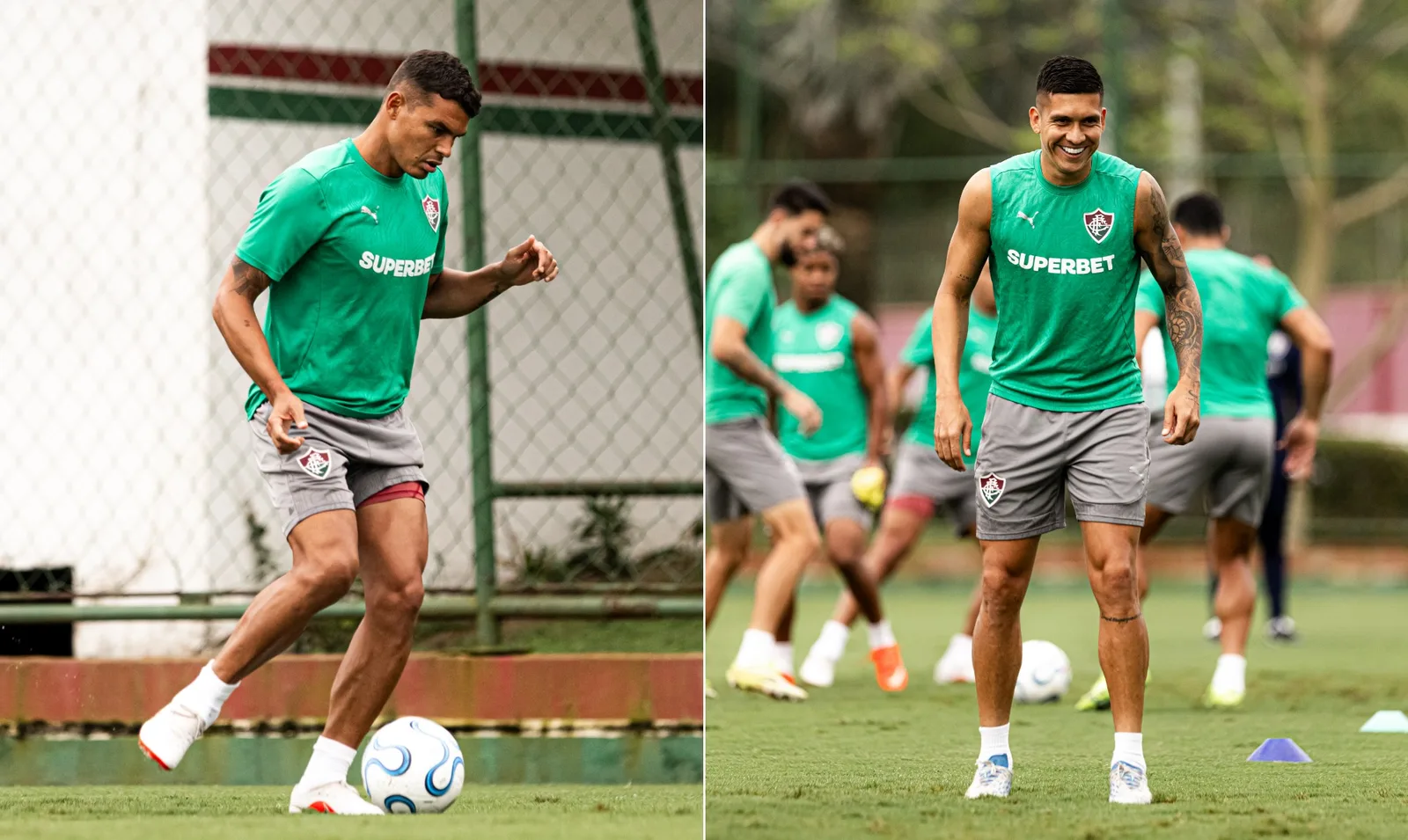 Thiago Silva e Millán voltam a formar zaga do Fluminense contra o Platense