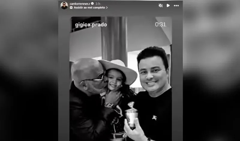 Renner publica homenagem de Gigica Prado após morte de Rick