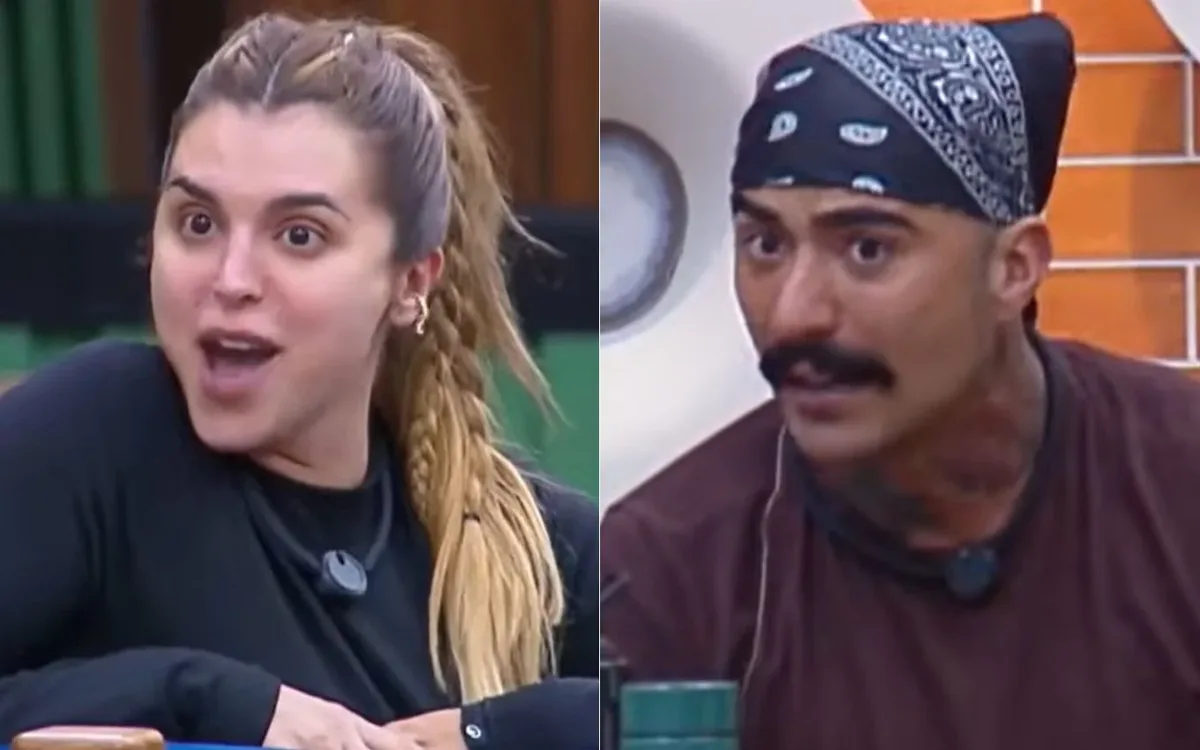Mônica e Mayk trocam acusações durante discussão em A Fazenda 18