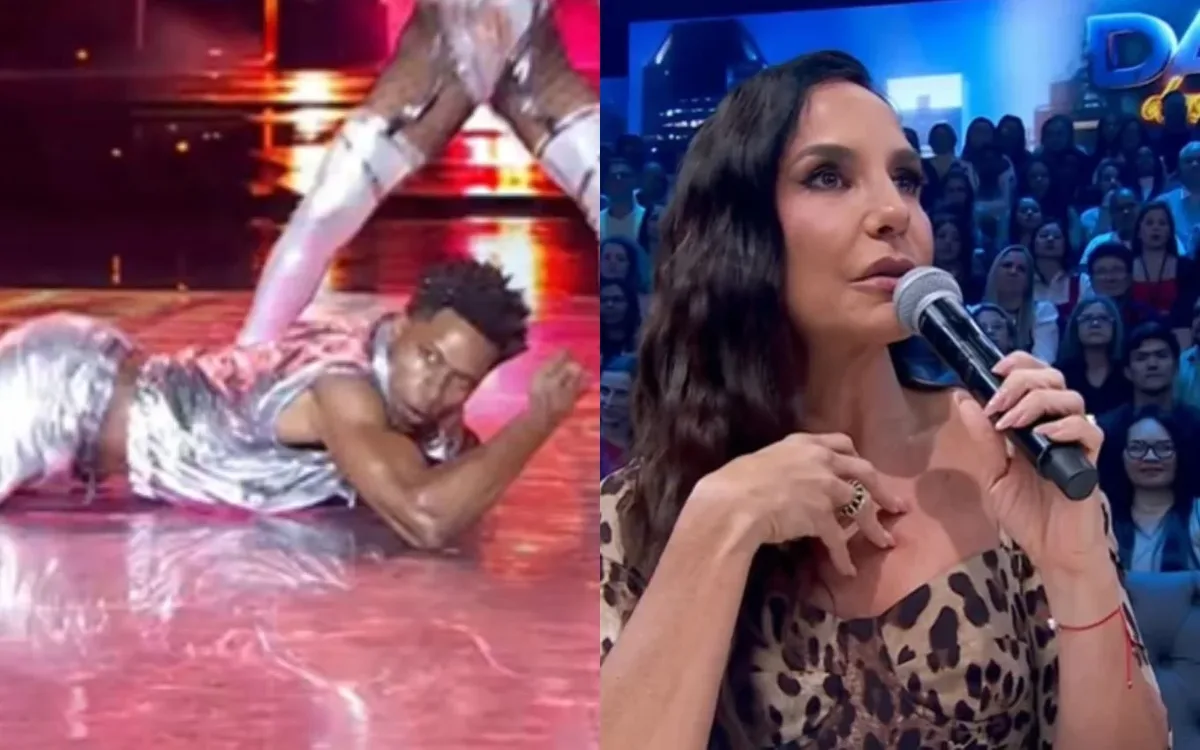 Breno Ferreira aposta em funk sensual e recebe notas 10 na Dança dos Famosos