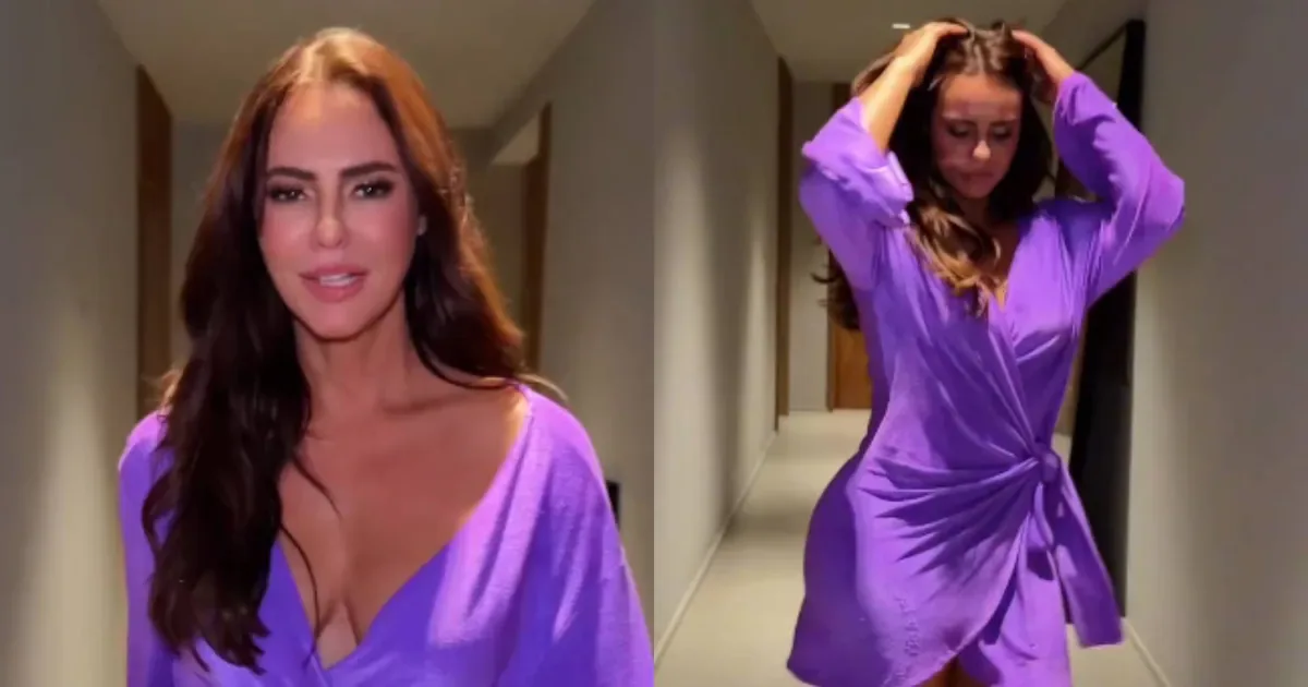 Paolla Oliveira dança de roupão em vídeo publicado nas redes sociais